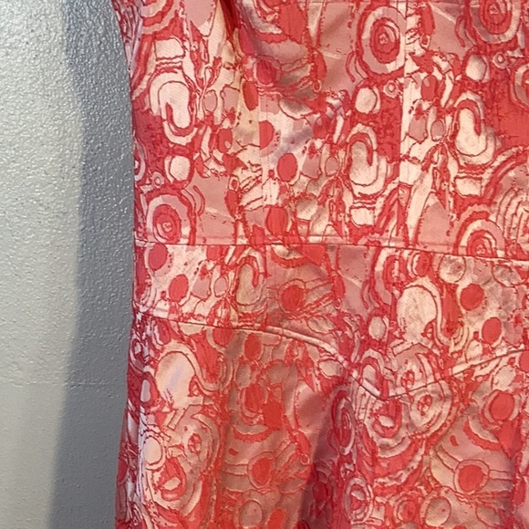 NWT Rickie Freeman Teri Jon Jacquard Sleeveless Tea Length Dress Woman’s Size 14 - Picture 6 of 16